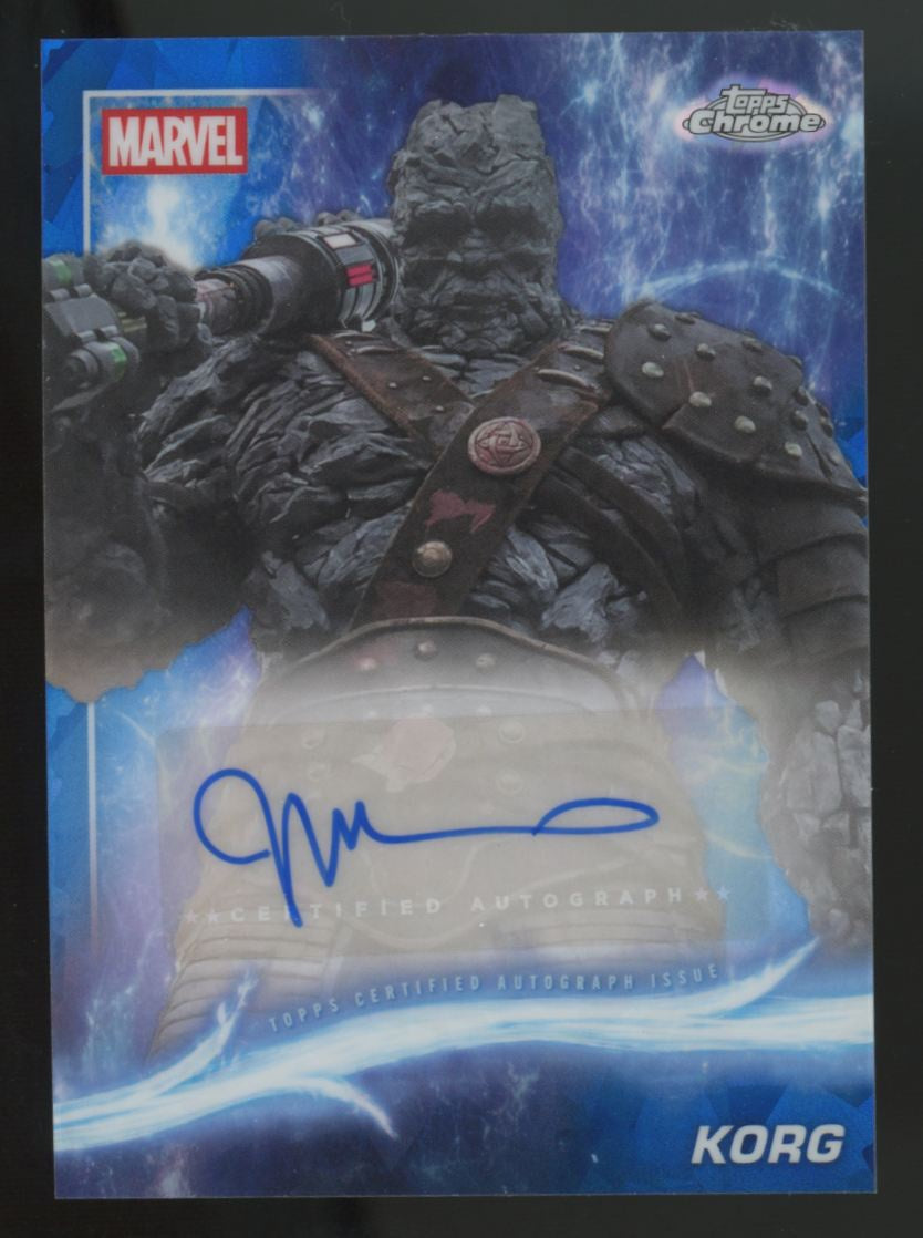 2025 Topps Chrome Marvel Studios Sapphire Korg/Taika Waititi Auto #AA-TW