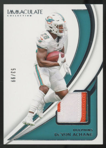 2024 Immaculate Collection De'Von Achane Patch /99 #89