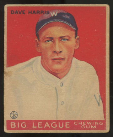 1933 Goudey Dave Harris #9 G/VG