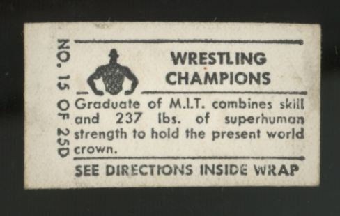 1948 Topps Magic Frank Sexton Wrestling Champions #15 F/G