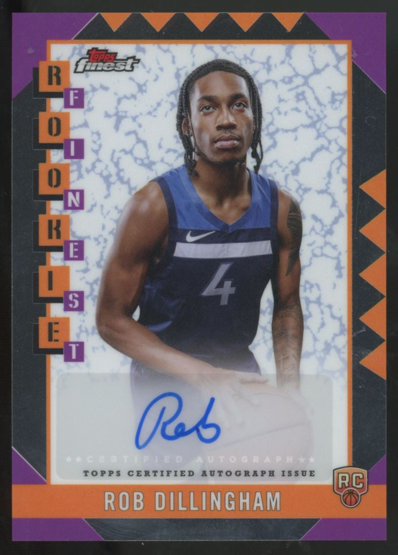 2024-25 Topps Finest Rob Dillingham RC Auto #RFA-RD