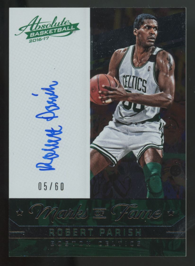2016-17 Panini Absolute Robert Parish Marks Of Fame Auto /60 #18