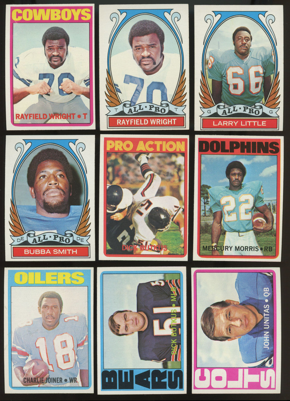 1972 Topps Football Complete Set (351) NM Staubach RC