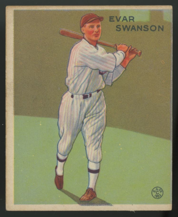 1933 Goudey Evar Swanson #195 EX/MT (OC)