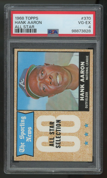 1968 Topps Hank Aaron All Star #370 PSA 4