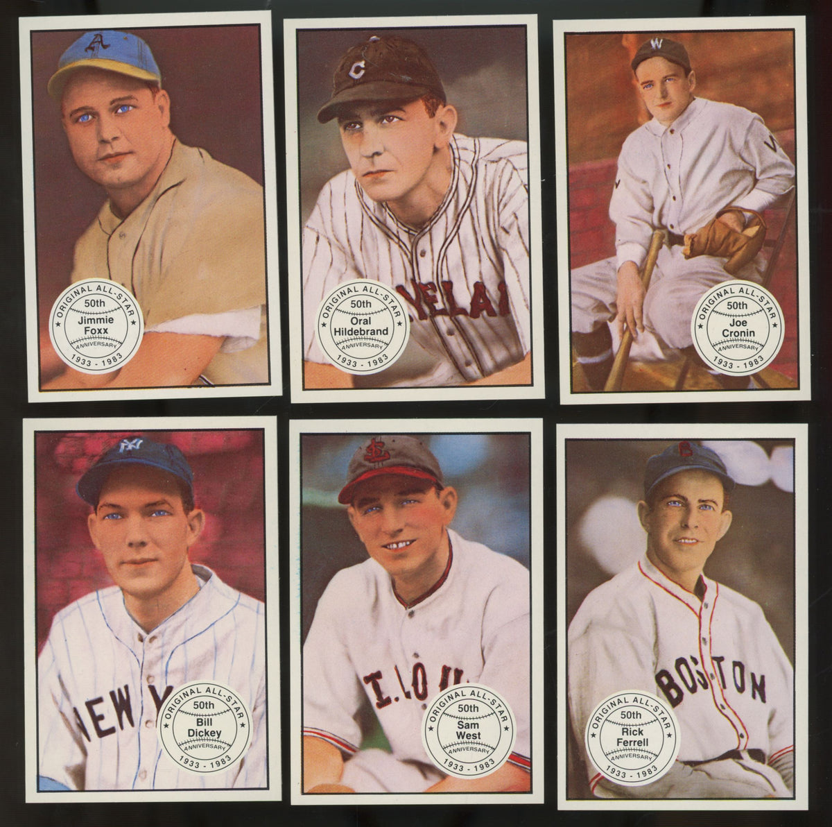 1983 Big League Collectibles Original All Star Baseball Complete Set (40/40) "A"