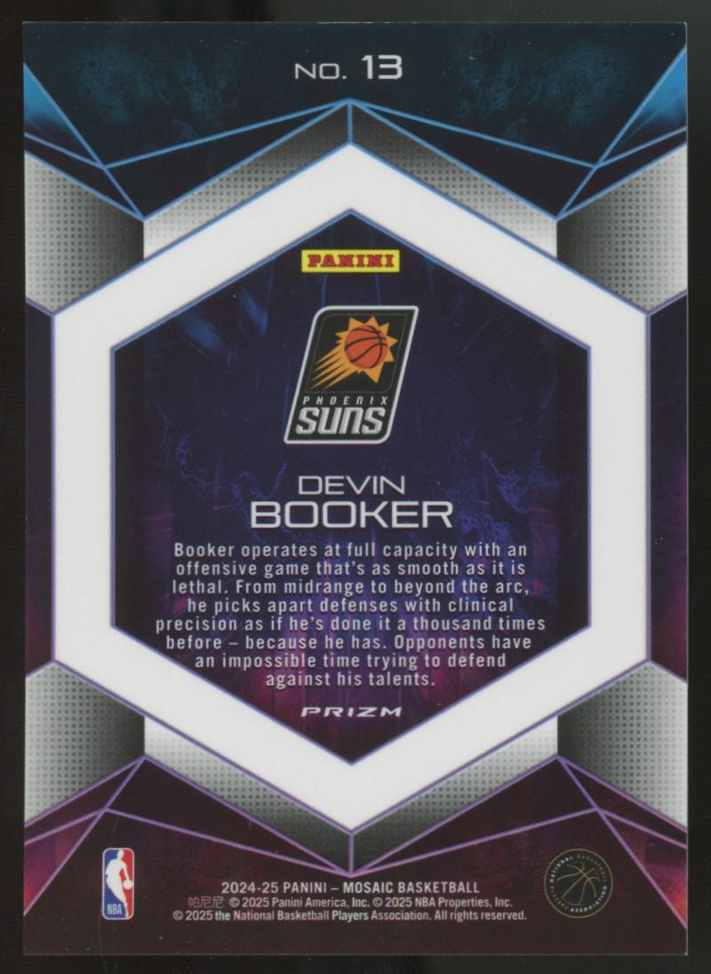 2024-25 Panini Mosaic Devin Booker Full Capacity Prizm SSP #13