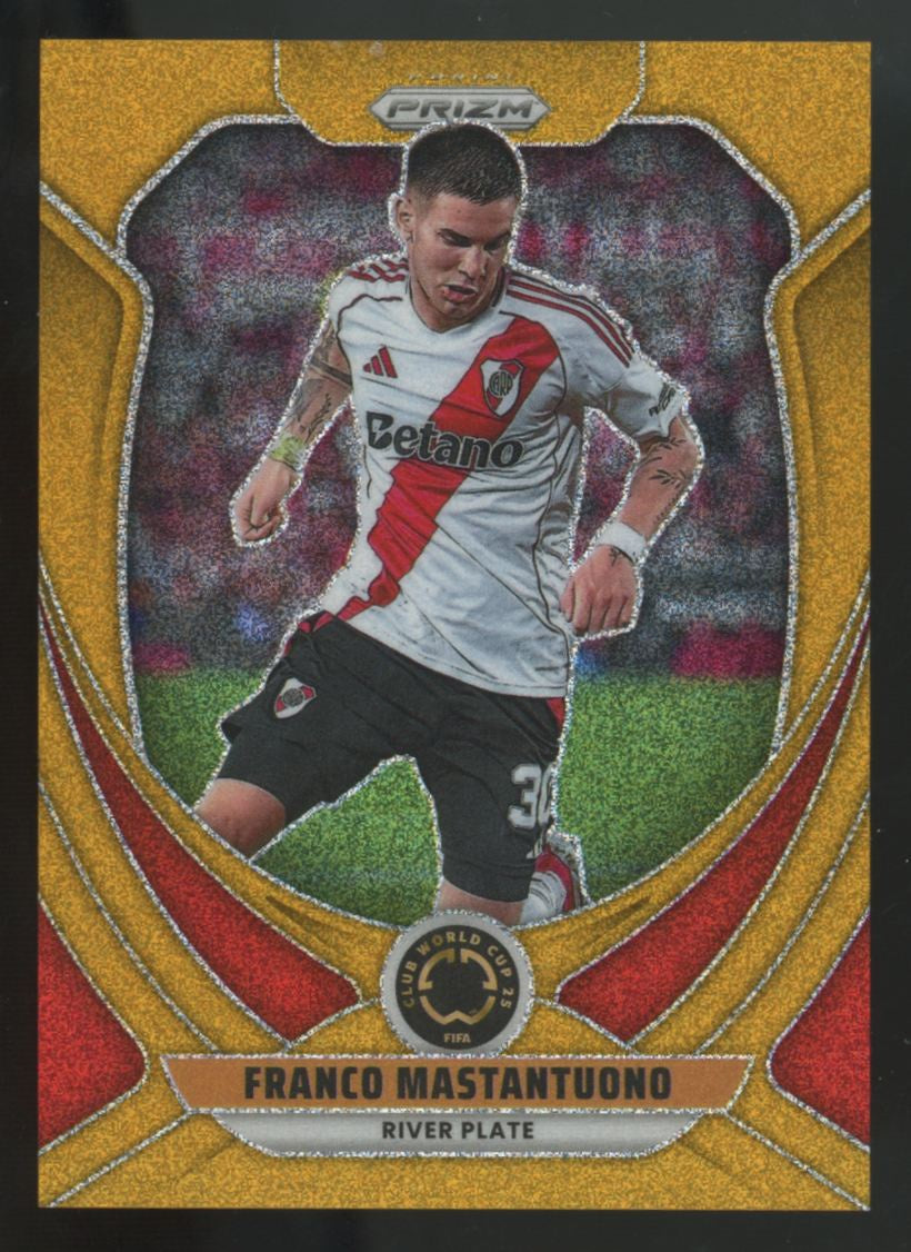 2025 Panini Prizm FIFA World Cup Franco Mastantuono Gold Glitter /10 #175