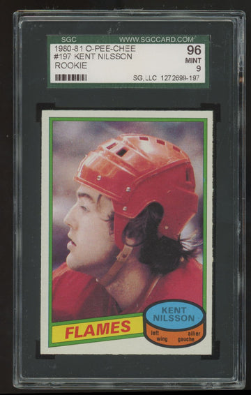1980-81 O-Pee-Chee Kent Nilsson RC #197 SGC 9