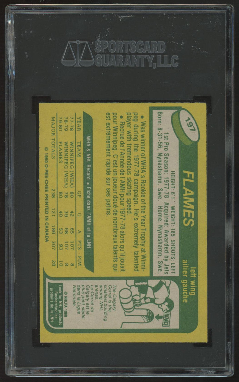1980-81 O-Pee-Chee Kent Nilsson RC #197 SGC 9