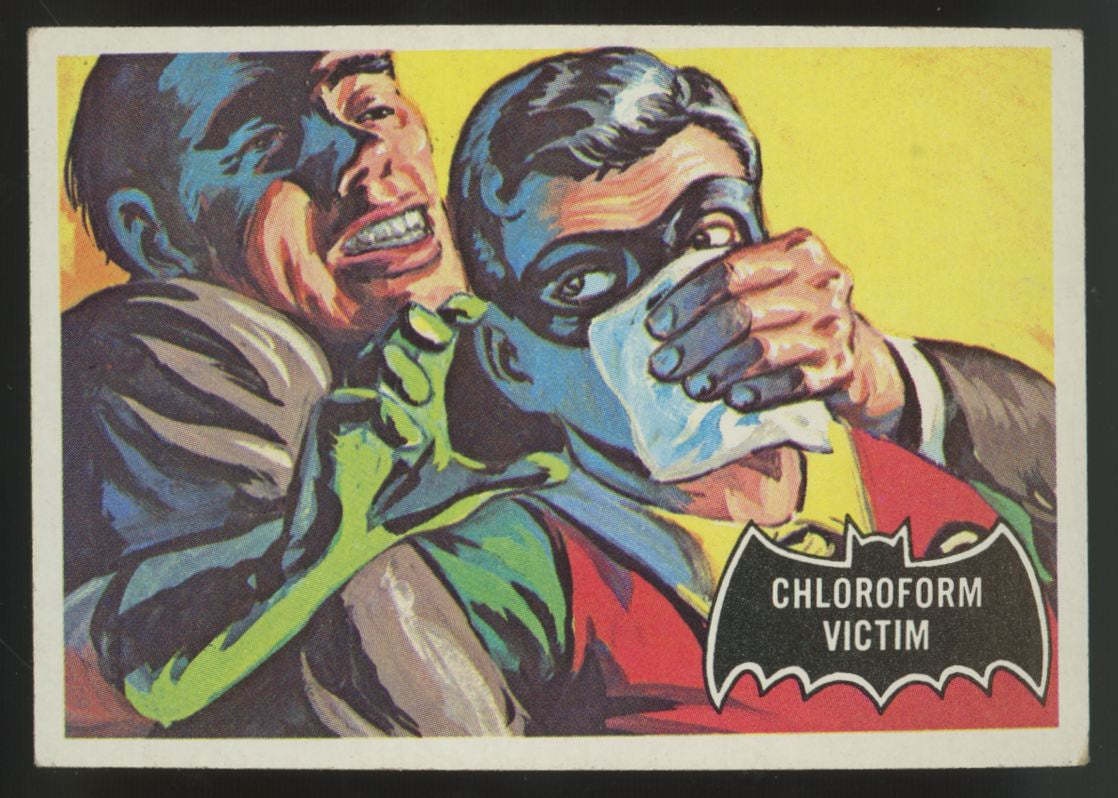 1966 Topps Batman Chloroform Victim #6 VG/EX