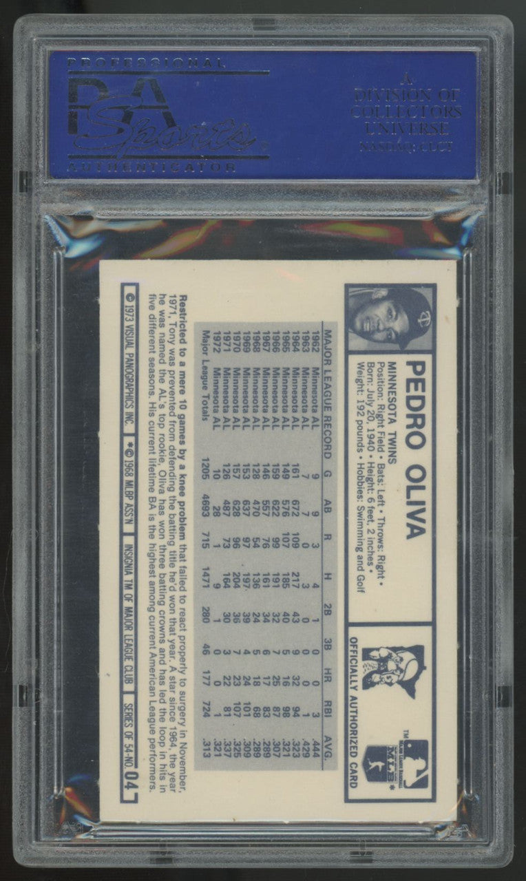 1973 Kellogg's Pedro Oliva #4 PSA 10