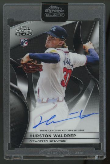 2025 Topps Chrome Black Hurston Waldrep RC Auto #CBA-HW