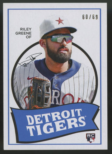 2023 Topps Archives Riley Greene RC 1969 Poster Image Variation /69 #69TH-22