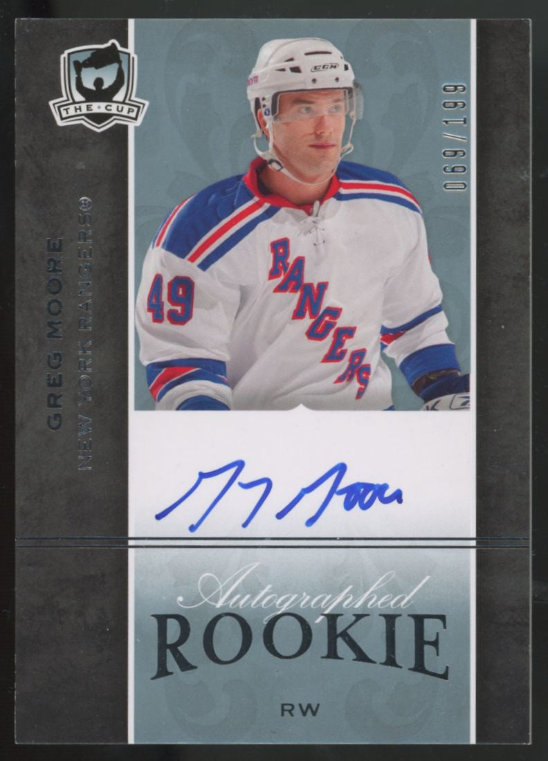2007-08 Upper Deck The Cup Greg Moore RC Auto /199 #114