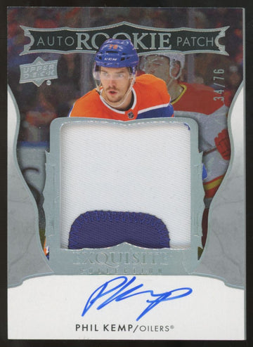 2024-25 Upper Deck The Cup Phil Kemp RC Exquisite Patch Auto RPA /76 #EC-PK