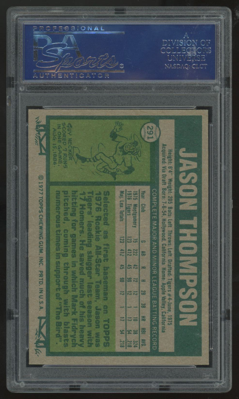 1977 Topps Jason Thompson RC #291 PSA 7