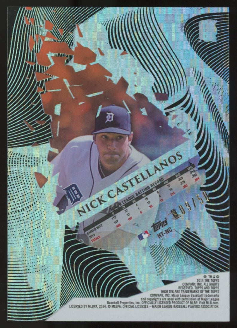 2014 Topps High Tek Nick Castellanos RC Disco Diffractor /50 #HT-NC