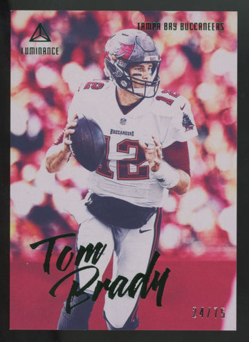 2020 Panini Luminance Tom Brady Green /75 #68