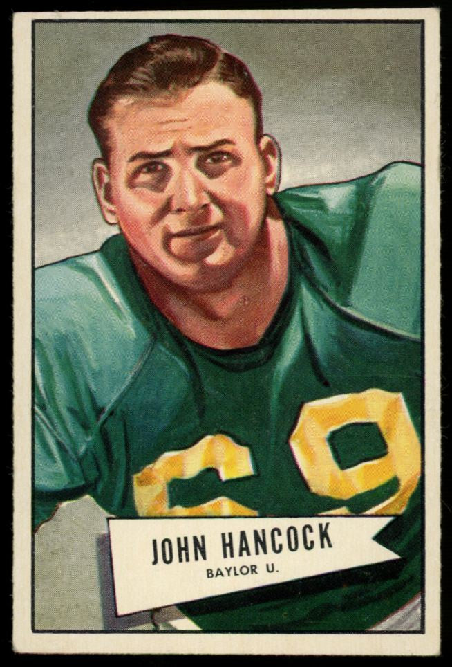 1952 Bowman Small John Hancock #36 EX