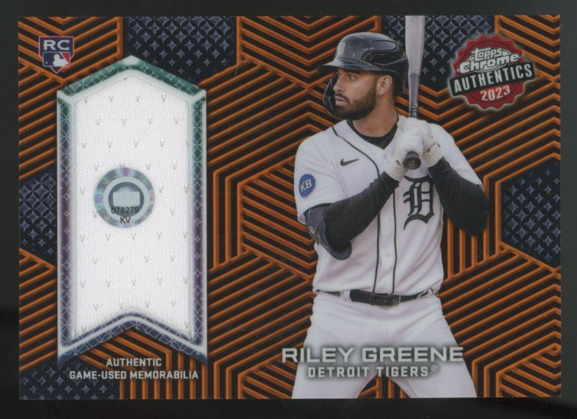 2023 Topps Chrome Riley Greene RC Orange Authentics Patch /25 #RCA-RG