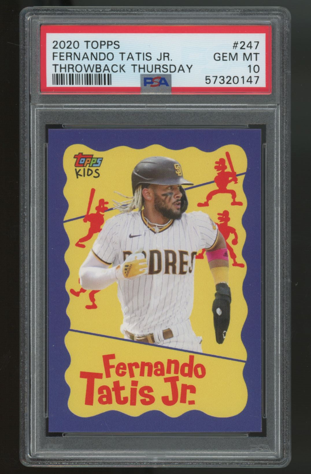 2020 Topps Baseball Fernando Tatis Jr. Throwback Thursday #247 PSA 10 *147