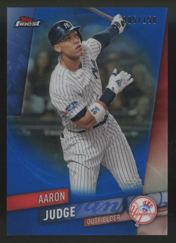 2019 Topps Finest Aaron Judge Blue Refractor /150 #51