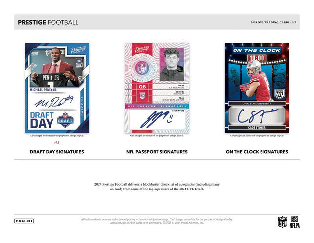 2024 Panini Prestige Football H2 Box