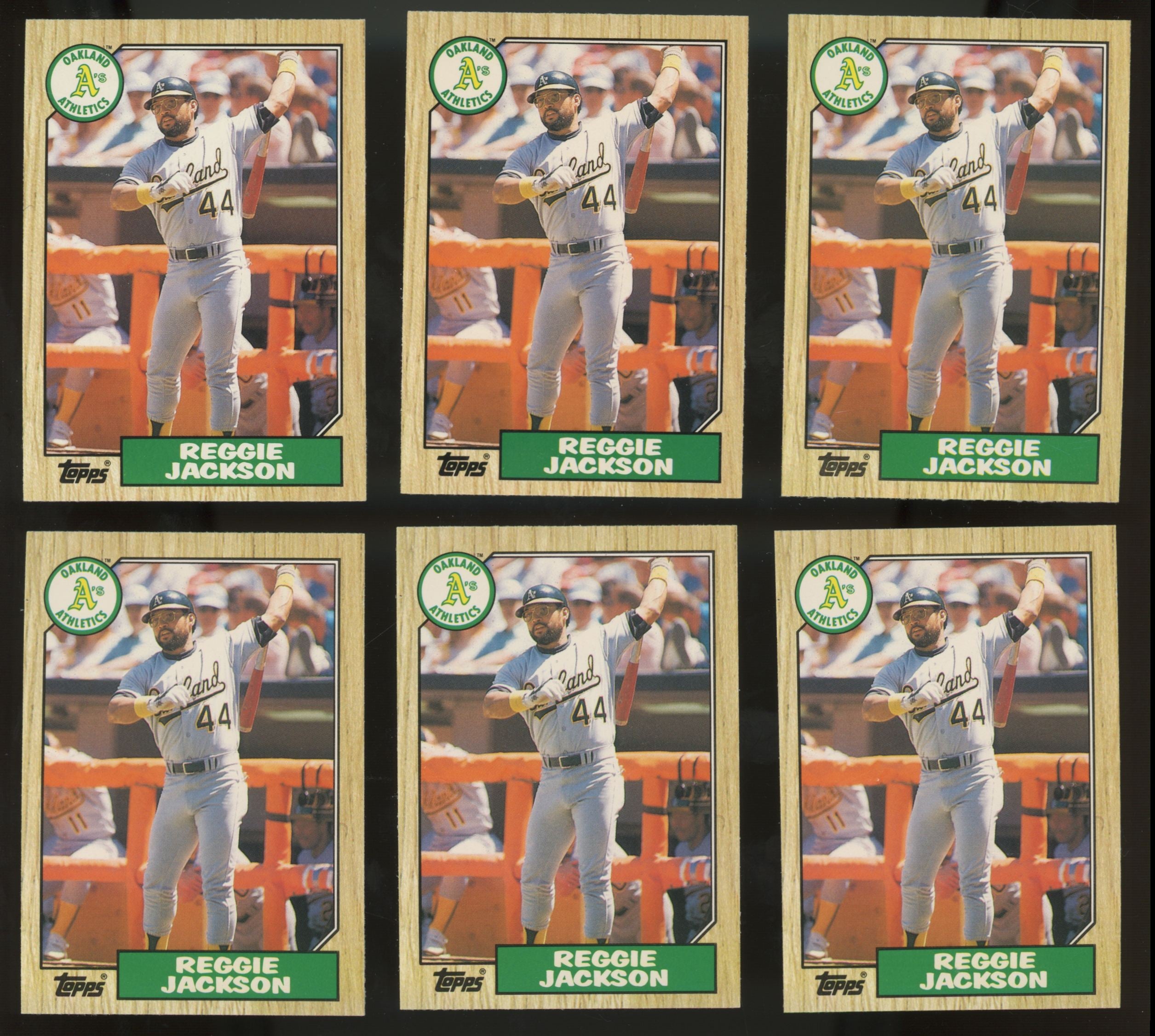 1987 Topps Traded Reggie Jackson #52T (Lot of 50)