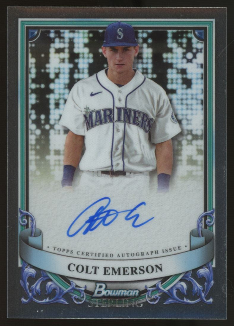 2024 Bowman Sterling Colt Emerson Prospect Auto #PA-CE
