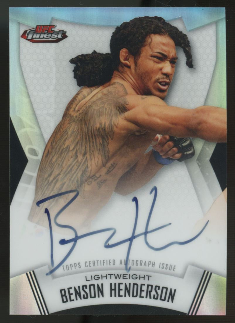 2012 Topps Finest UFC Benson Henderson Finest Fighters Auto #A-BH