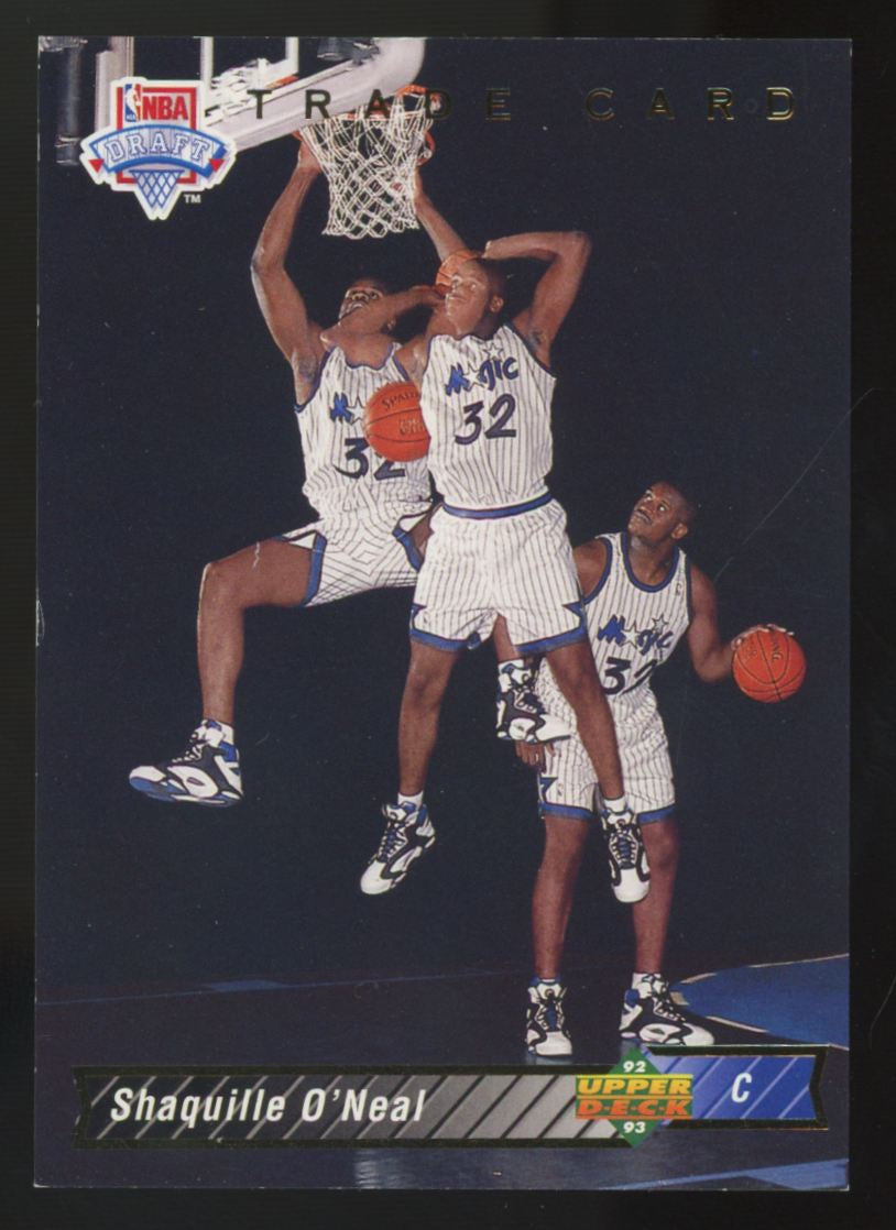 1992-93 Upper Deck Shaquille O'Neal RC Trade Card #1b