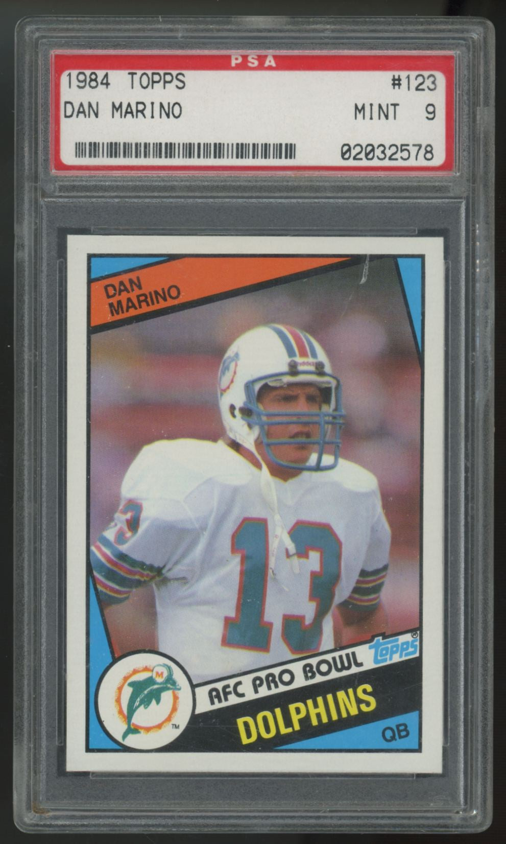 1984 Topps Dan Marino RC #123 PSA 9