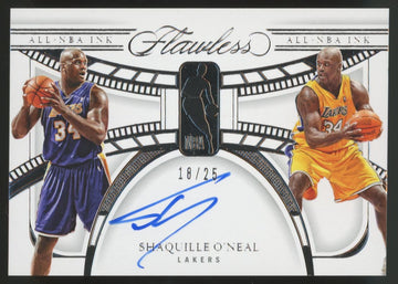 2023-24 Panini Flawless Shaquille O'Neal All-NBA Ink Auto /25 #ALL-SON