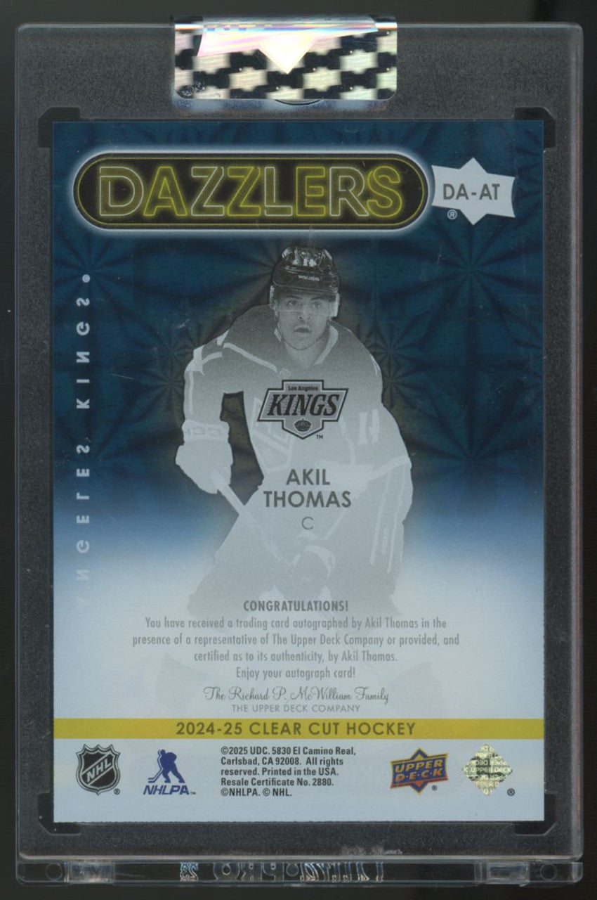 2024-25 Upper Deck Clear Cut Akil Thomas Dazzlers Auto #DA-AT