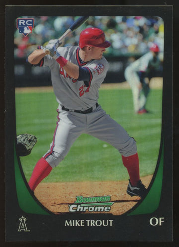 2011 Bowman Chrome Picks & Prospects Mike Trout RC Refractor #101