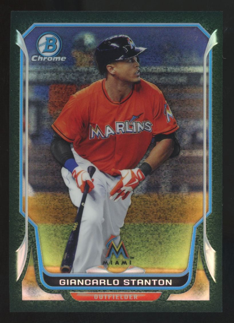2014 Bowman Chrome Giancarlo Stanton Black Static /35 #62