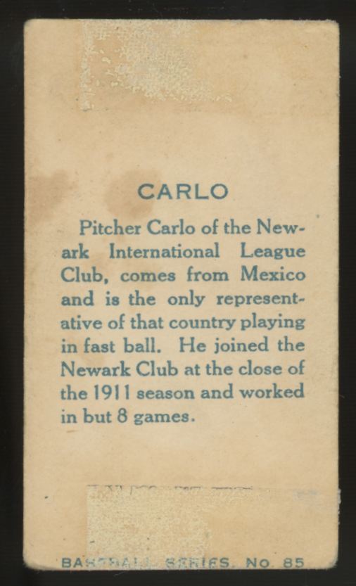1912 C46 Imperial Tony Carlo #85 Good