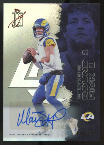 2025 Topps Signature Class Matthew Stafford Veteran Class Auto Silver /275 #32