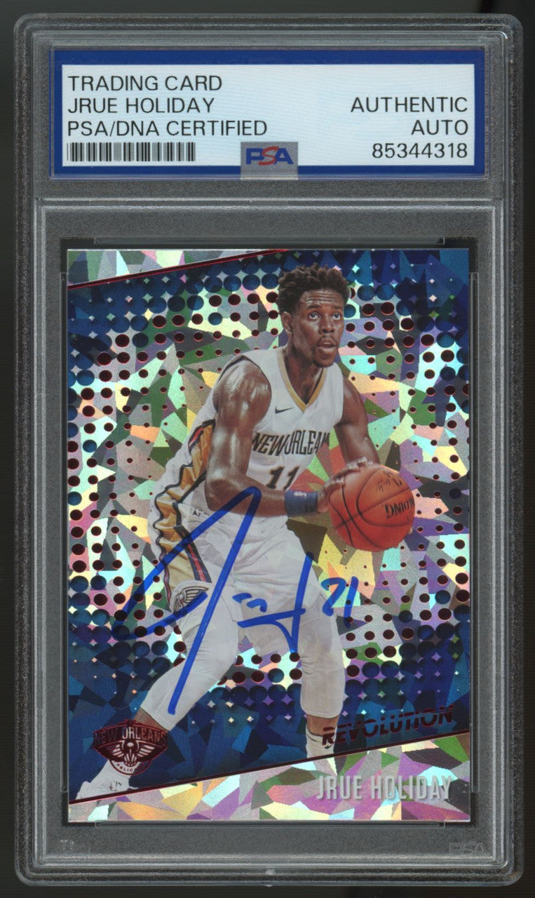 2017-18 Revolution Jrue Holiday #5 Signed Auto PSA Authentic