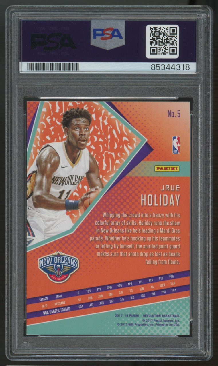 2017-18 Revolution Jrue Holiday #5 Signed Auto PSA Authentic