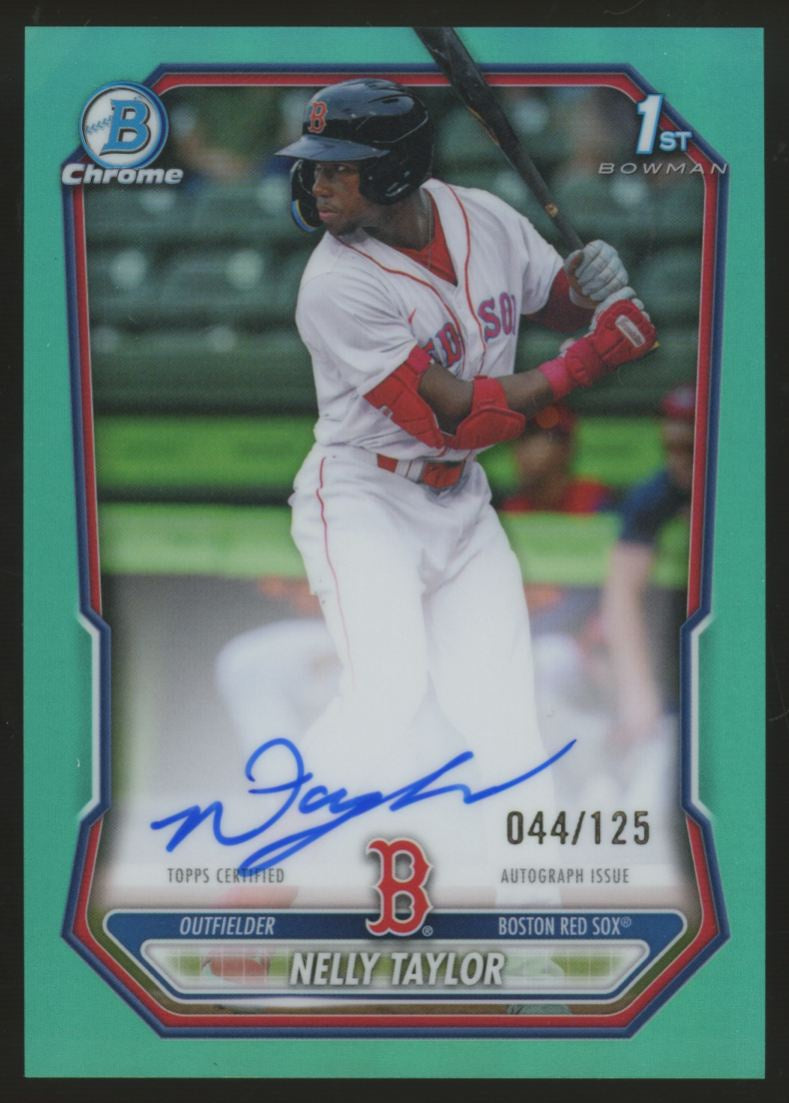 2026 Bowman Chrome Nelly Taylor 1st Teal Refractor Auto /125 #CPA-NT
