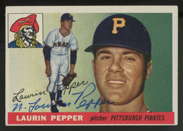 1955 Topps Laurin Pepper Signed Auto #147 W/ COA EX+
