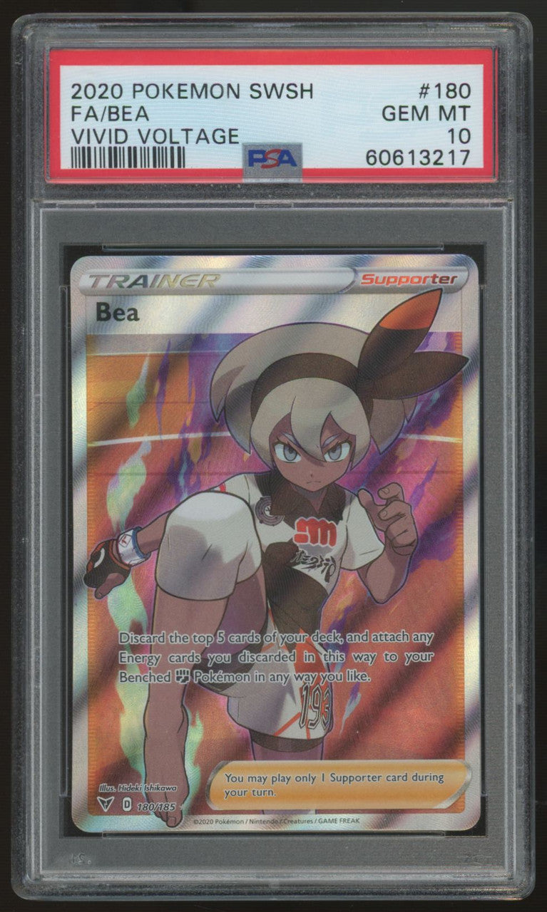2020 Pokemon Bea Vivid Voltage Full Art #180 PSA 10 (B)