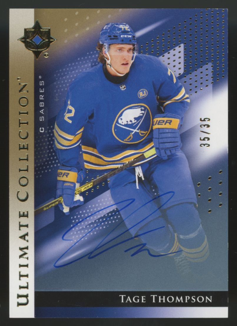 2024-25 UD Ultimate Collection Tage Thompson Gold Auto /35 #72