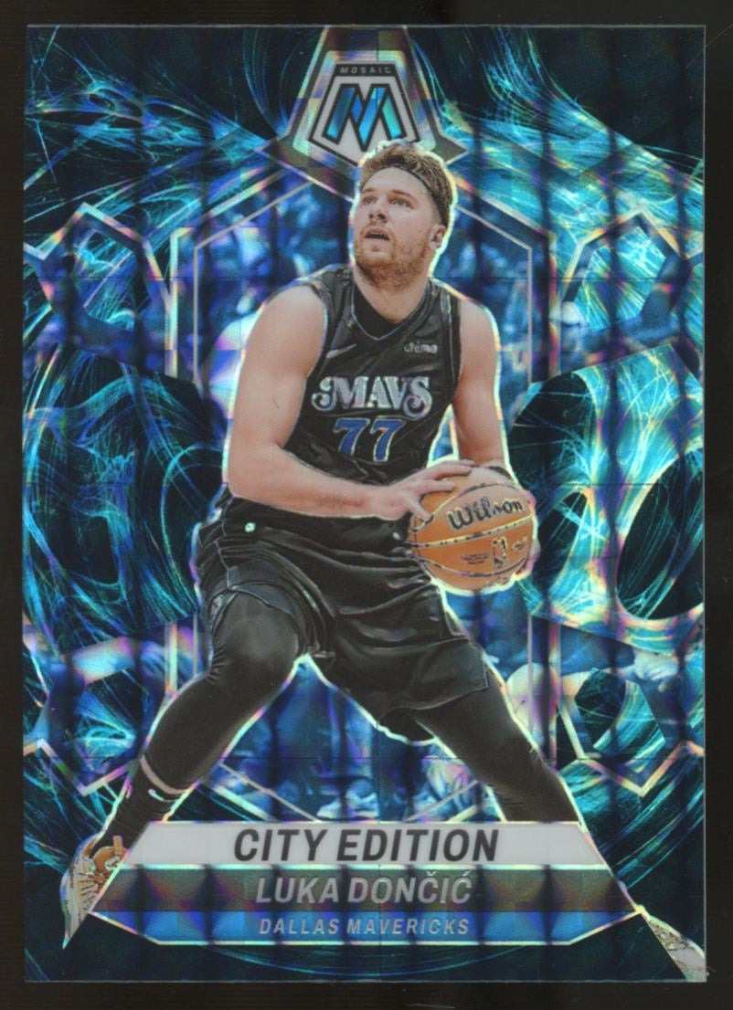 2023-24 Panini Mosaic Luka Doncic City Edition Genesis Prizm SSP #285