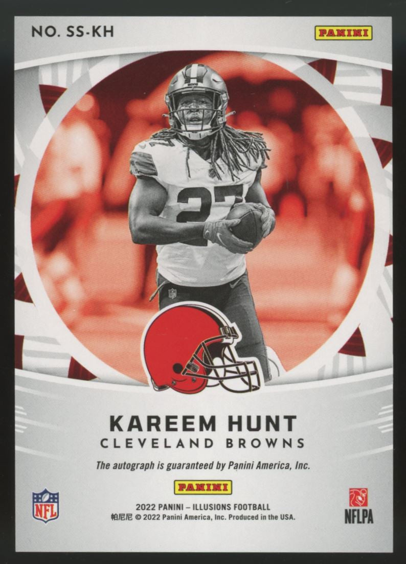 2022 Illusions Kareem Hunt Superlatives Auto /35 #SS-KH