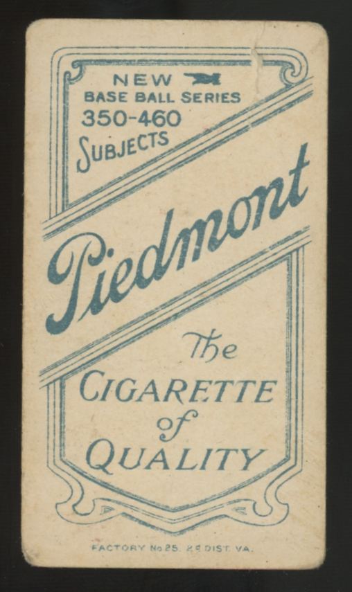1909-11 T206 Clark Griffith Piedmont Back Poor