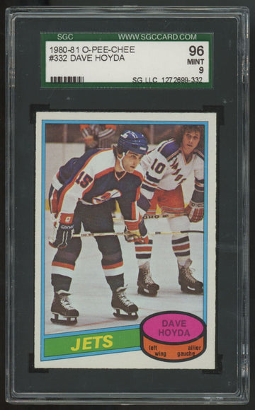 1980-81 O-Pee-Chee Dave Hoyda #332 SGC 9