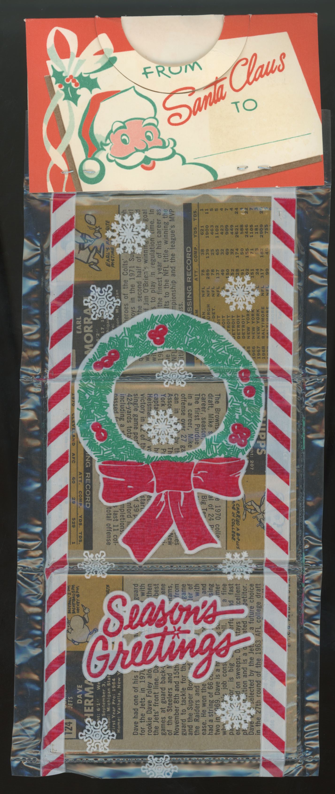 1971 Topps Football Holiday Rack Pack